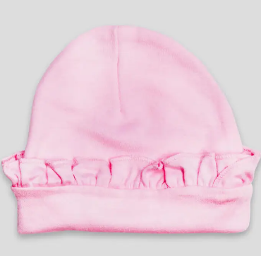 Laughing Giraffe - Ruffle Beanie Pink