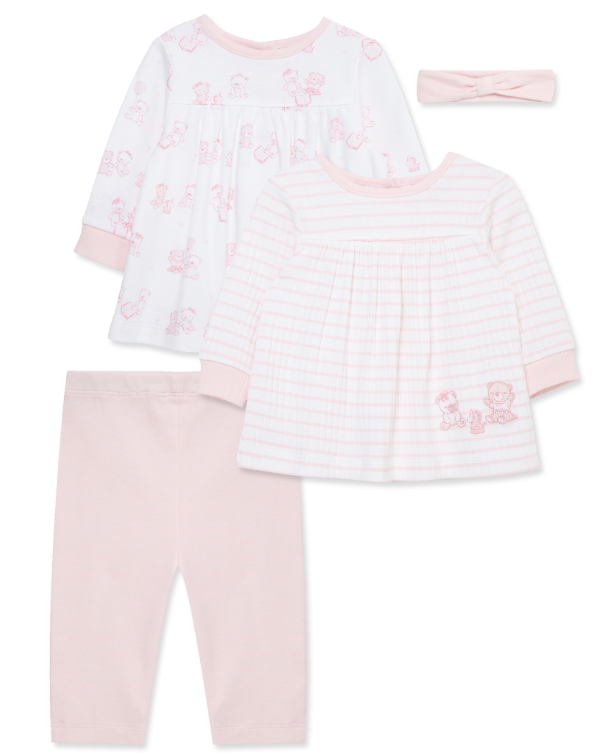 Little Me  - Joyful Bears 3-pc Set W/ HEADBAND