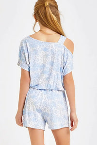 Good Girl - Leopard One Shoulder Romper
