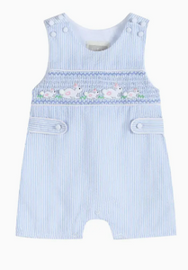 Lil Cactus - Seersucker Easter Bunny Shortall