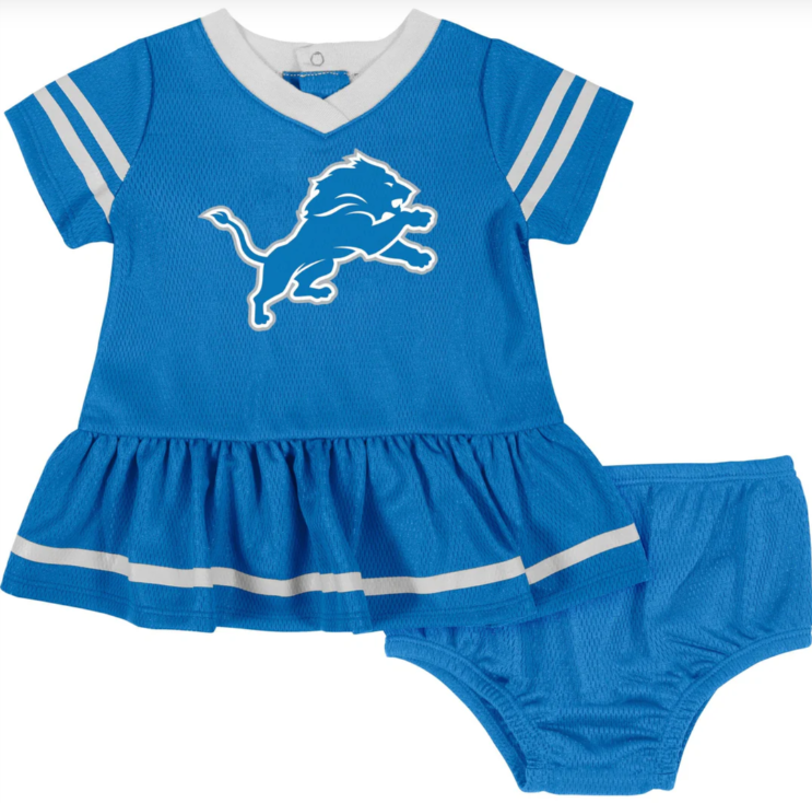 Gerber-  2 Piece Baby Girls Lions Dress & Diaper Cover Set