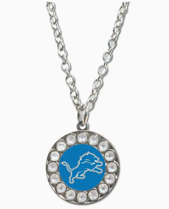 Mojo Licensing - Detroit Lions Rhinestone Necklace