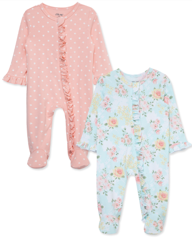 Little Me- Rose Meadow 2PC Footie