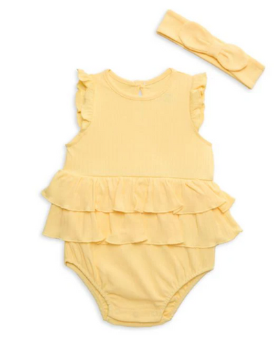 Little Me - Ruffle Bodysuit w/ Headband (More Colors)