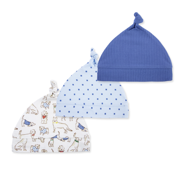 Little Me - Puppy Parade 3-pk Cap