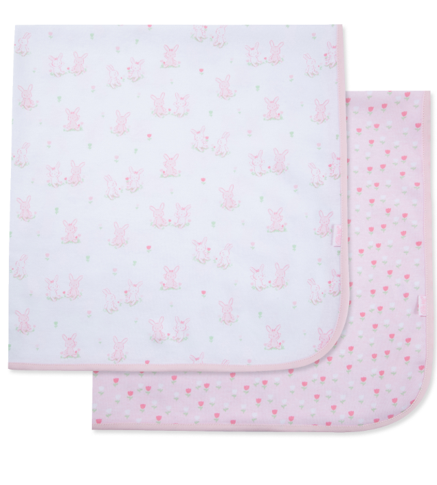 Little Me - Cuddly Bunnies Receiving Blanket 2-Pk