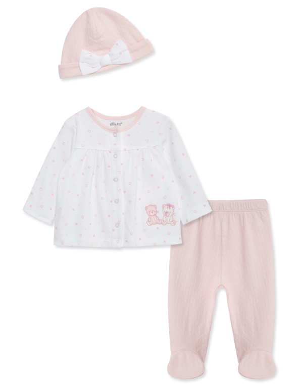 Little Me - Joyful Bears Outfit W/ HAT