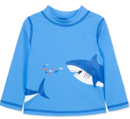 Little Me - Shark Rashguard Top