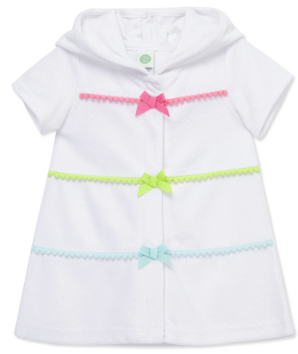 Little Me - Bow Trimmed Swim Cover