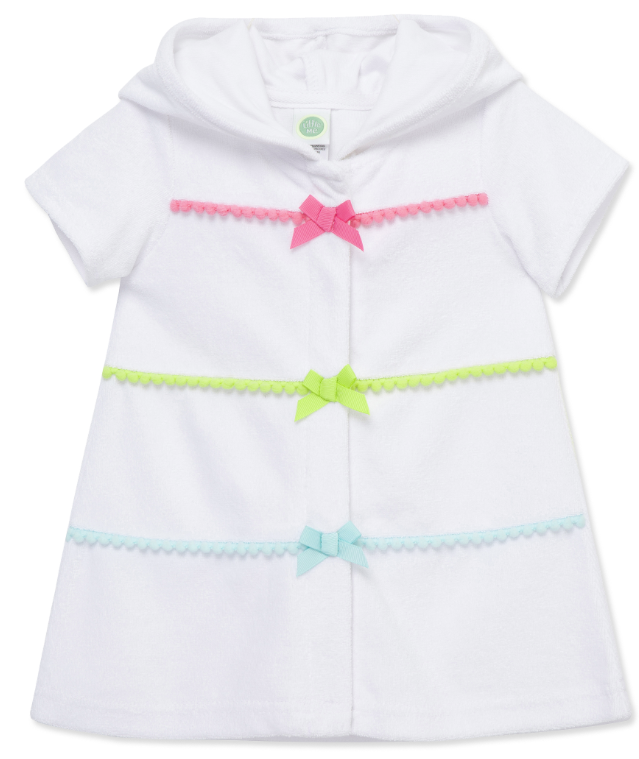 Little Me - Bow Trimmed Swim Cover