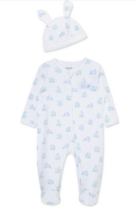 Little Me - Blue Bunny Sleeper + Hat