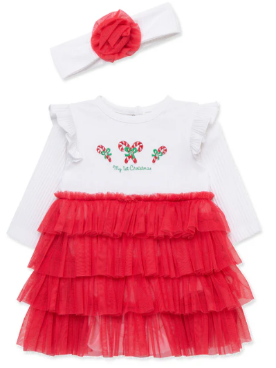 Little Me - Candy Cane Tutu Set