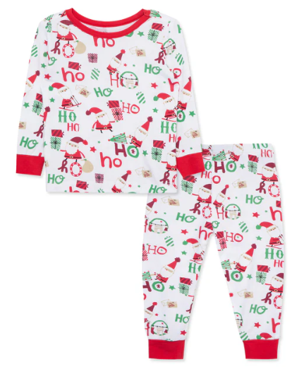 Little Me - Ho Ho Ho 2PC. Set Pajamas