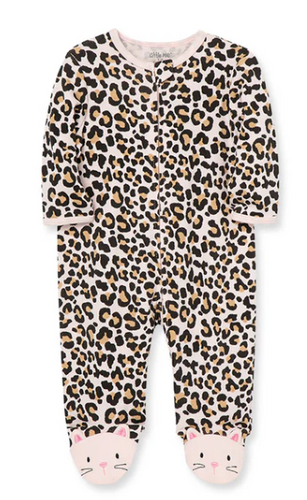 Little Me - Leopard Footie