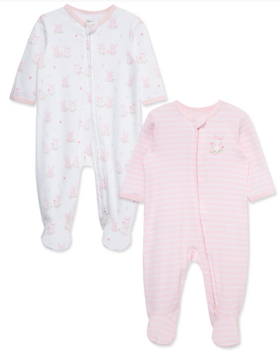 Little Me - Cuddly Bunnies 2PC Footie