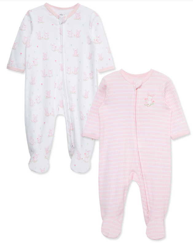 Little Me - Cuddly Bunnies 2PC Footie