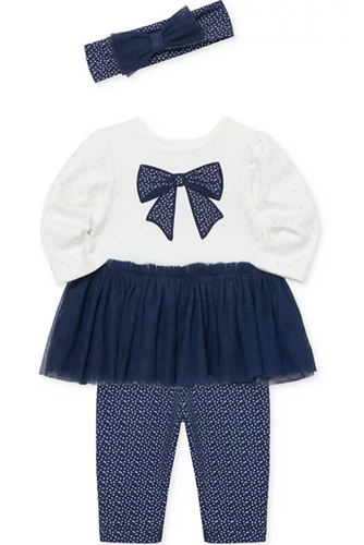 Little Me -  Sparkle Bow Tutu Set