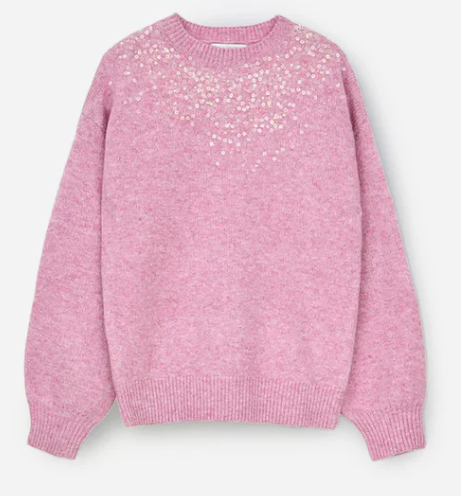 Molly Bracken-  Knit Sweater w/ Sequin Detail