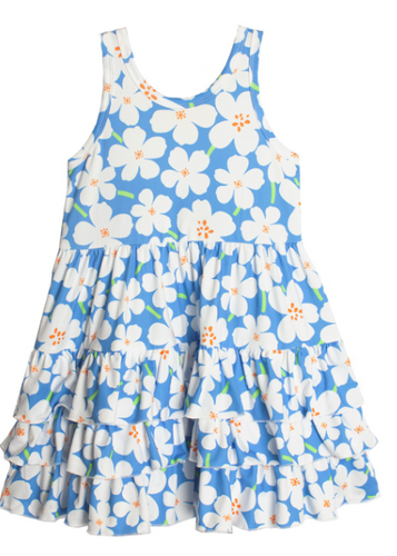 Mabel & Honey - Blue Floral Dress