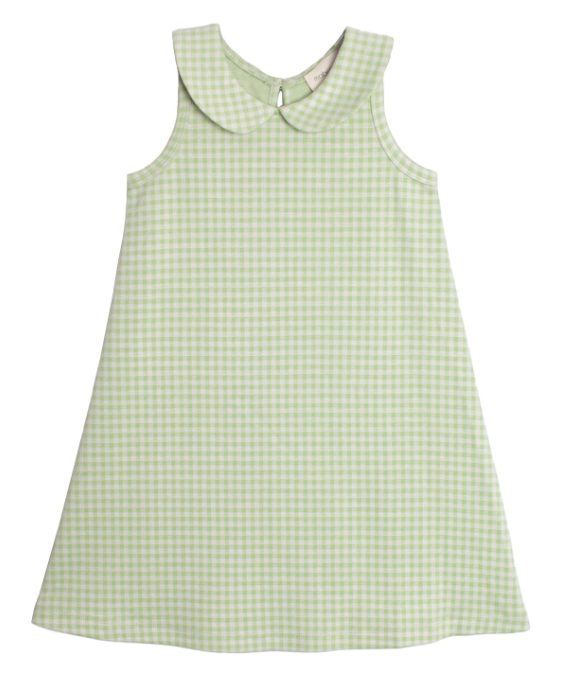 Mabel & Honey - Pastel Green Checked Dress