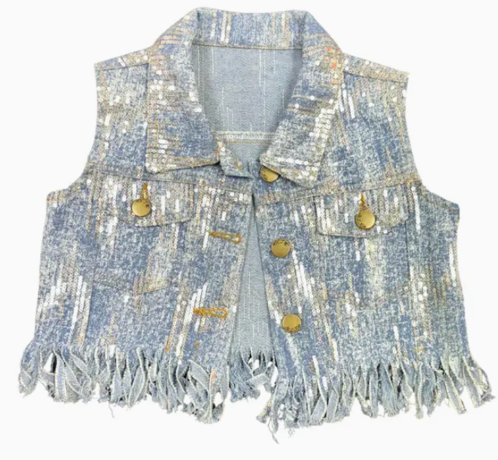 ML Kids - Sequin Denim Vest