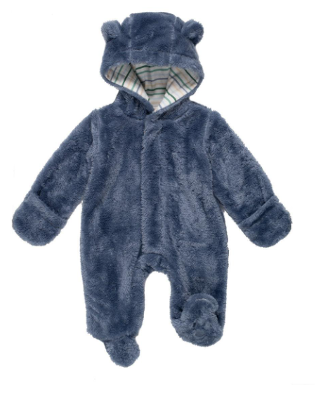 Fuzzy baby clearance snowsuit