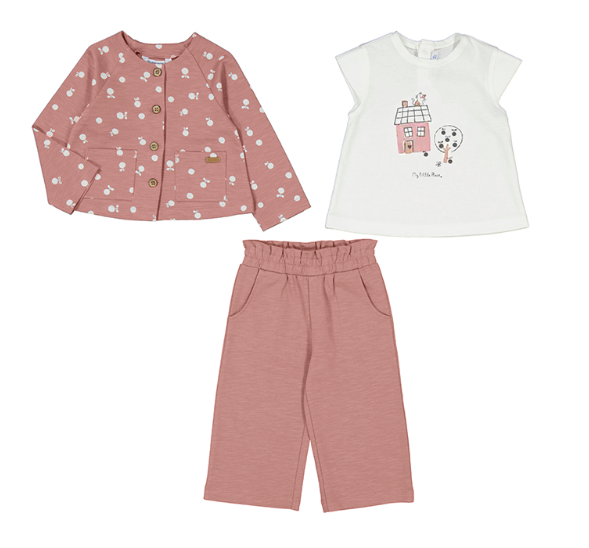 Mayoral - 3PC Pant Set Blush