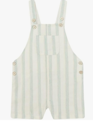 Mayoral - Striped Linen Overalls