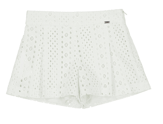 Mayoral - White Eyelet Shorts