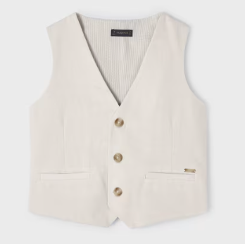 Mayoral- Linen Blend Vest 3359: Connie's Children's Shop