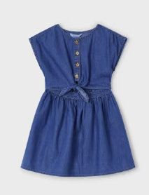 mayoral denim dress Mayoral Embroidered Denim Dress