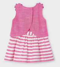 Load image into Gallery viewer, Mayoral- Fuchsia Striped Skirt Set