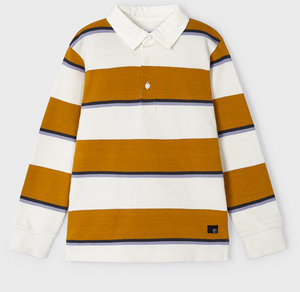 Mayoral-Long Sleeve Striped Polo (More Colors)
