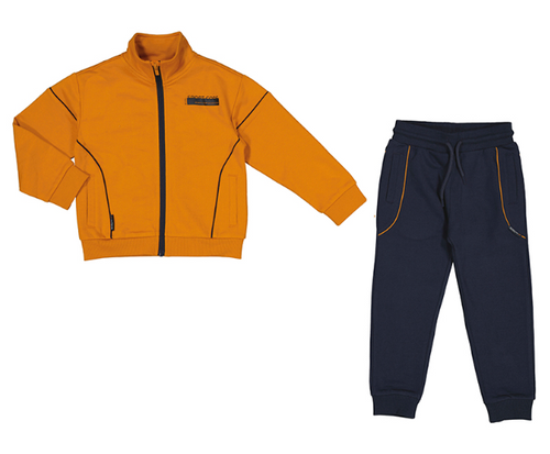 Mayoral- Orange + Navy Tracksuit