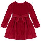 Mayoral- Red Velvet Dress