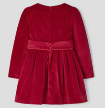 Load image into Gallery viewer, Mayoral- Red Velvet Dress