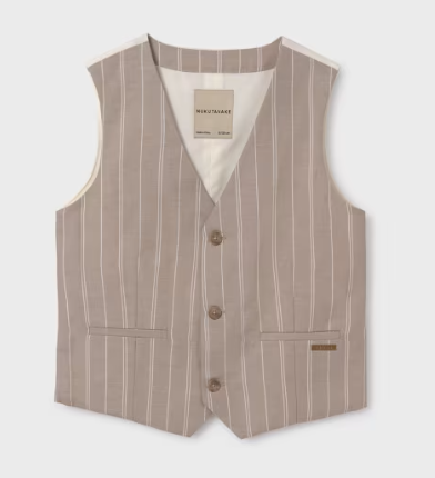 Mayoral - Linen Striped Vest