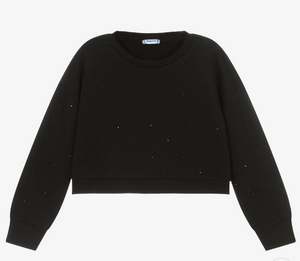 Mayoral- Black Studded Sweatshirt