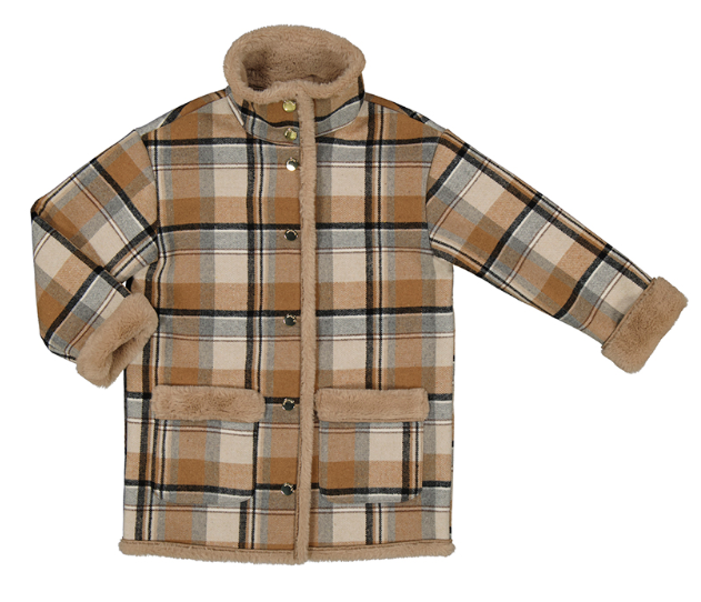 Mayoral - Plaid Double Sided Coat