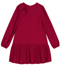 Load image into Gallery viewer, Mayoral- Red Pleated Dress