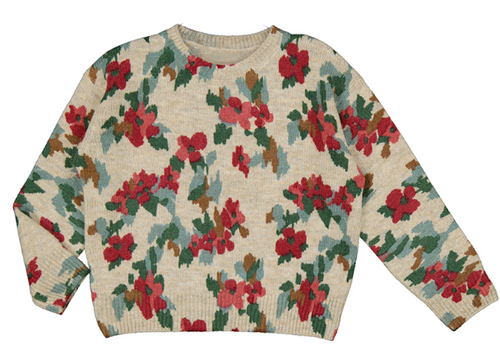 Mayoral-  Floral Print Sweater