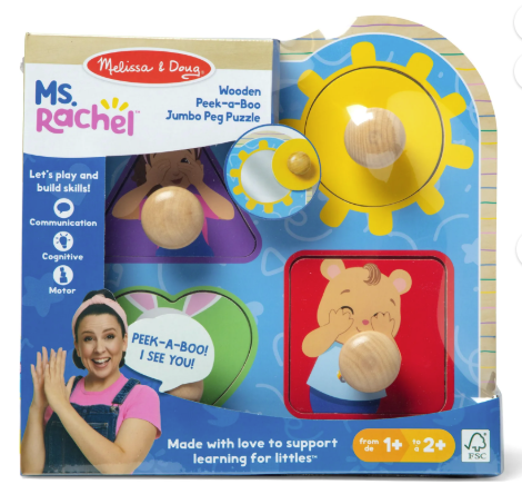 Melissa & Doug- Ms Rachel Jumbo Knob Puzzle