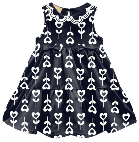 Milon - Navy Heart Dress