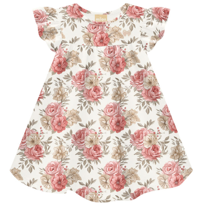 Milon - Rose Print Dress