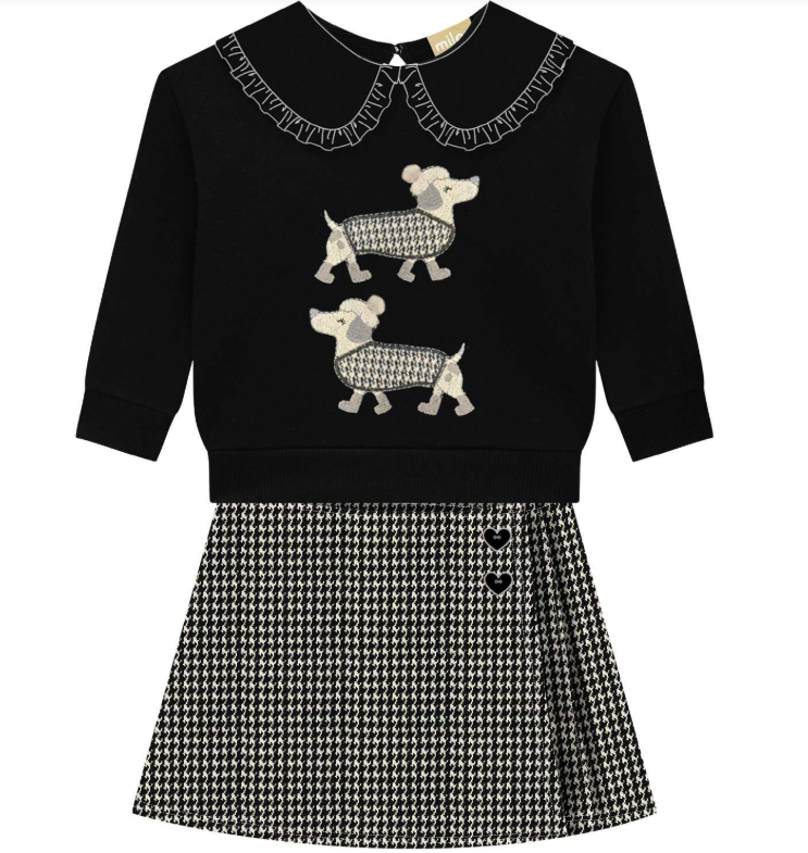 Milon - 2-pc Houndstooth 