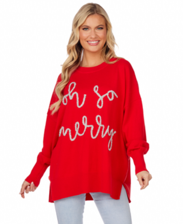 Mud Pie - Oh So Merry WOMEN'S Sweatshirt