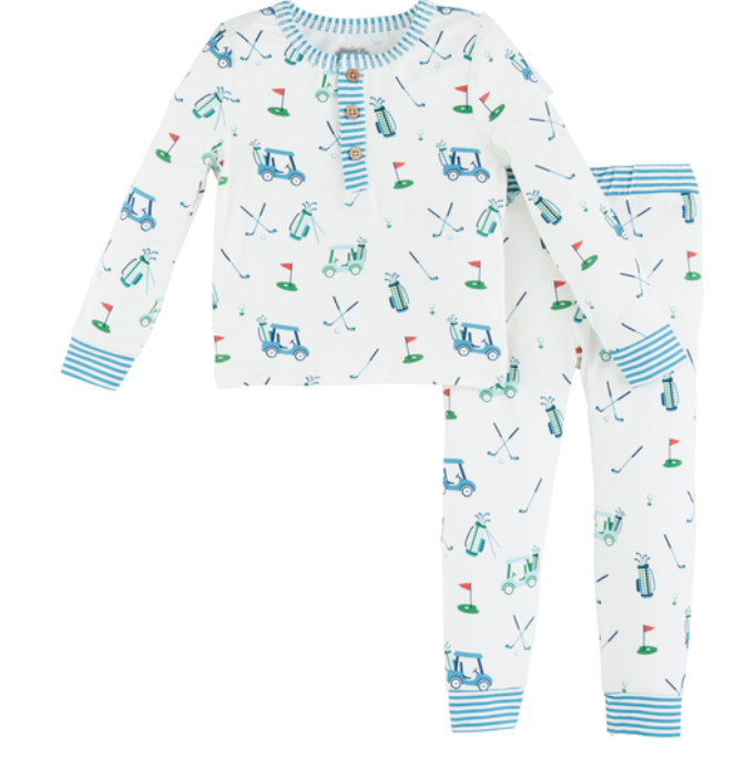 Mud Pie- Golf Pajama Set