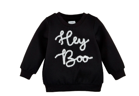 Mud Pie- Little Hey Boo Sweatshirt