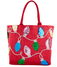 Load image into Gallery viewer, Mud Pie- Sequin Holiday Tote (More Colors)