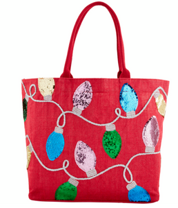 Mud Pie- Sequin Holiday Tote (More Colors)